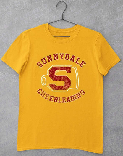 Distressed Sunnydale Cheerleading T-Shirt S / Gold  - Off World Tees