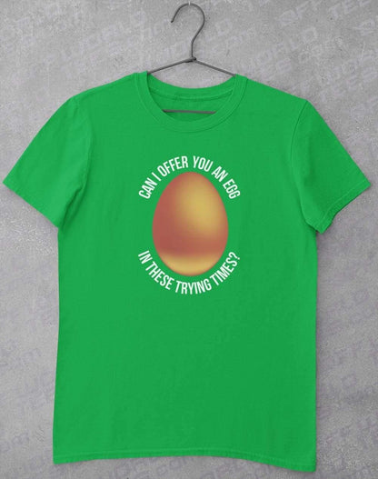 Egg Offer T-Shirt S / Irish Green  - Off World Tees