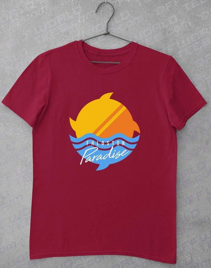 Fhloston Paradise Classic Logo T-Shirt S / Cardinal Red  - Off World Tees