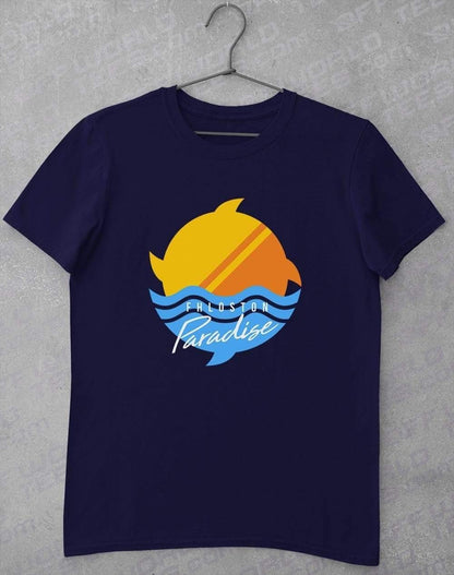 Fhloston Paradise Classic Logo T-Shirt S / Navy  - Off World Tees