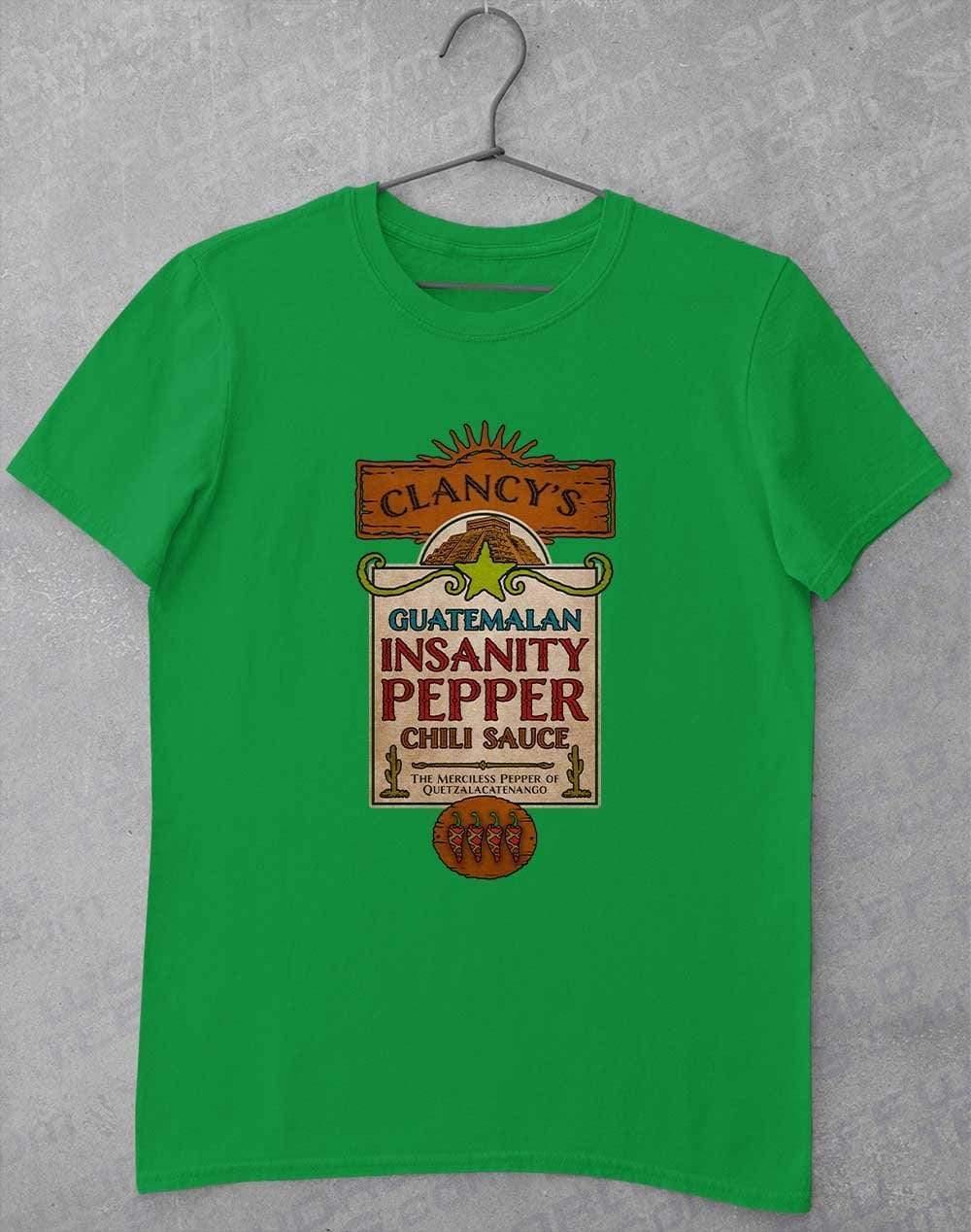 Guatemalan Insanity Pepper Chili Sauce T-Shirt S / Irish Green  - Off World Tees