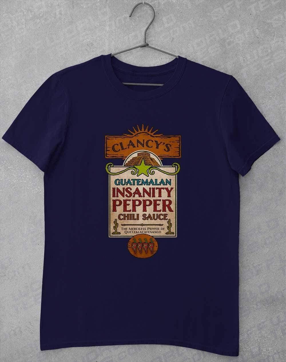 Guatemalan Insanity Pepper Chili Sauce T-Shirt S / Navy  - Off World Tees