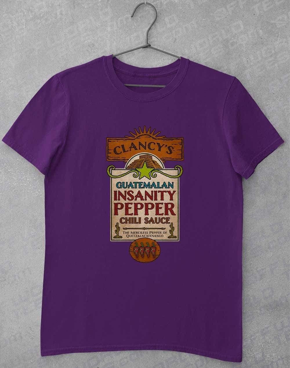 Guatemalan Insanity Pepper Chili Sauce T-Shirt S / Purple  - Off World Tees