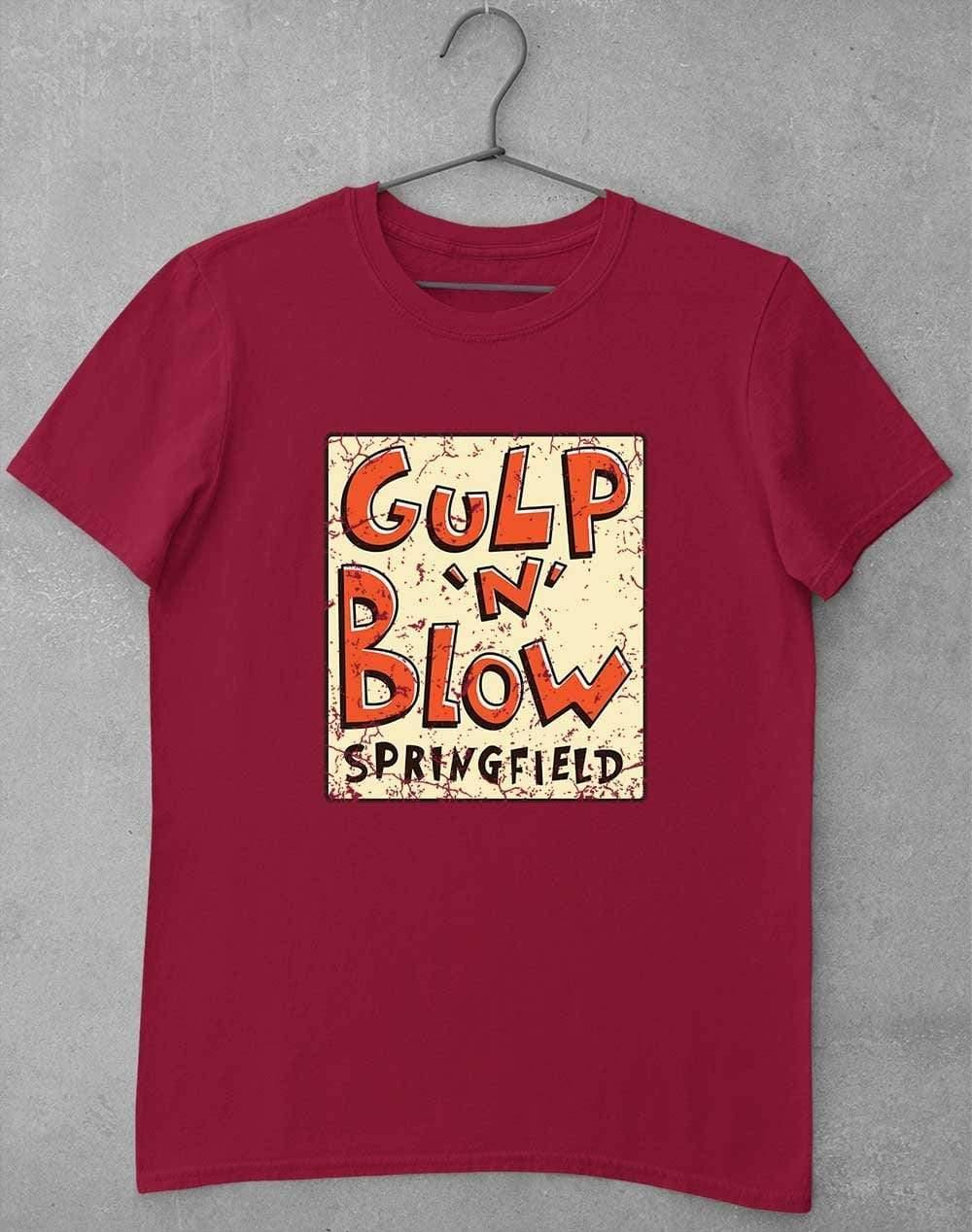 Gulp N Blow T-Shirt S / Cardinal Red  - Off World Tees