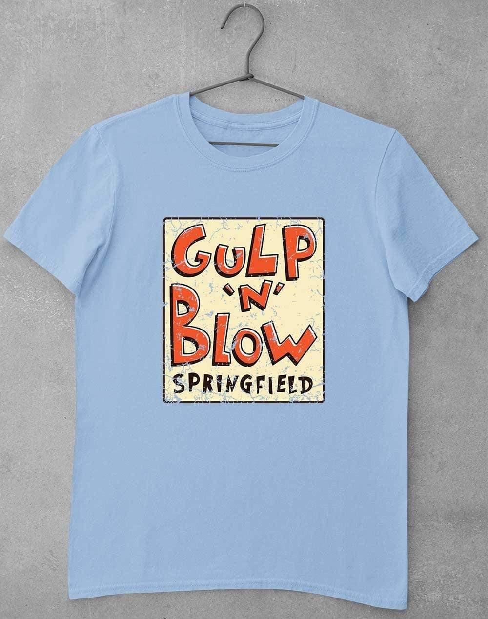 Gulp N Blow T-Shirt S / Light Blue  - Off World Tees