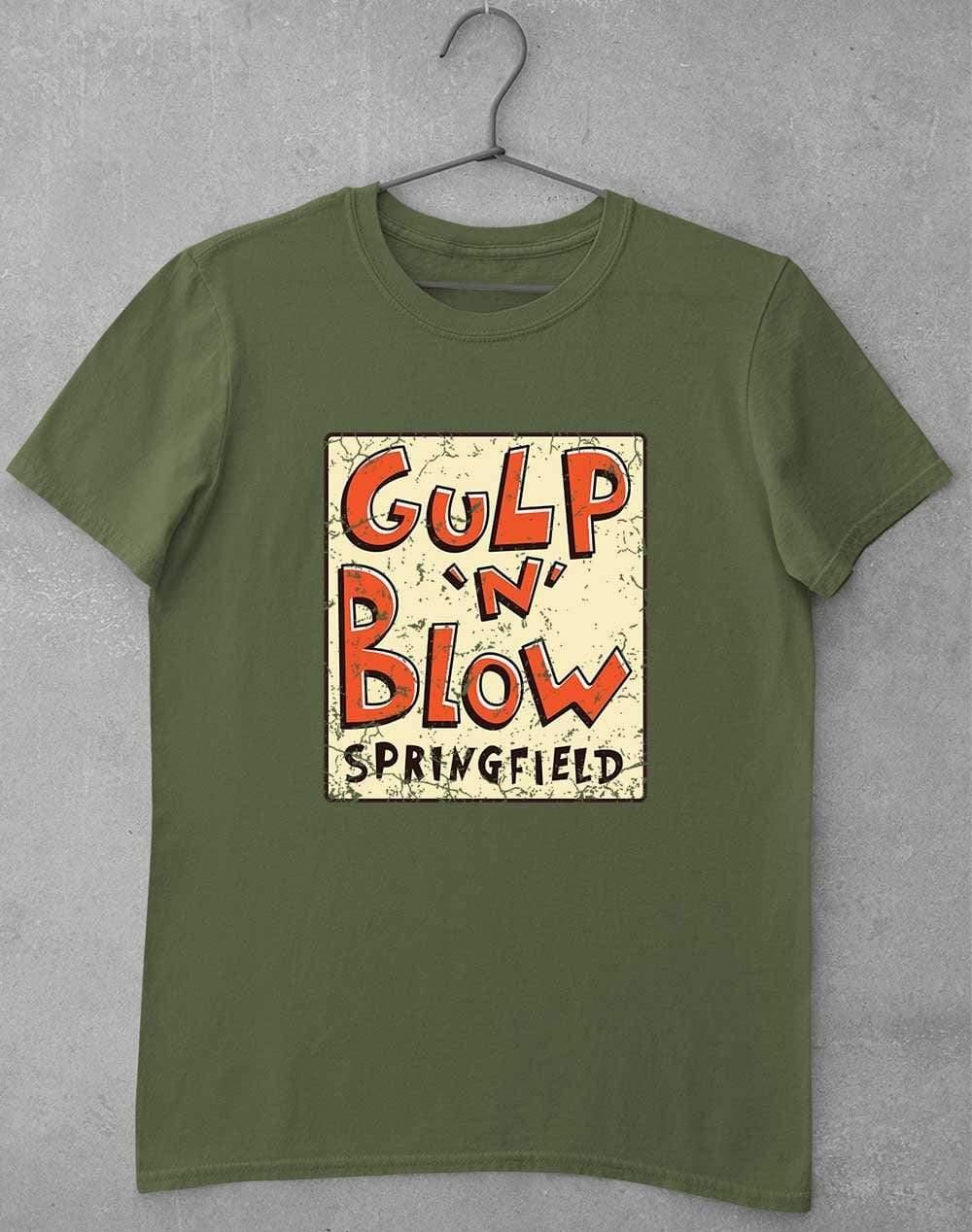 Gulp N Blow T-Shirt S / Military Green  - Off World Tees