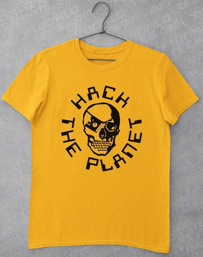 Hack the Planet T-Shirt S / Gold  - Off World Tees