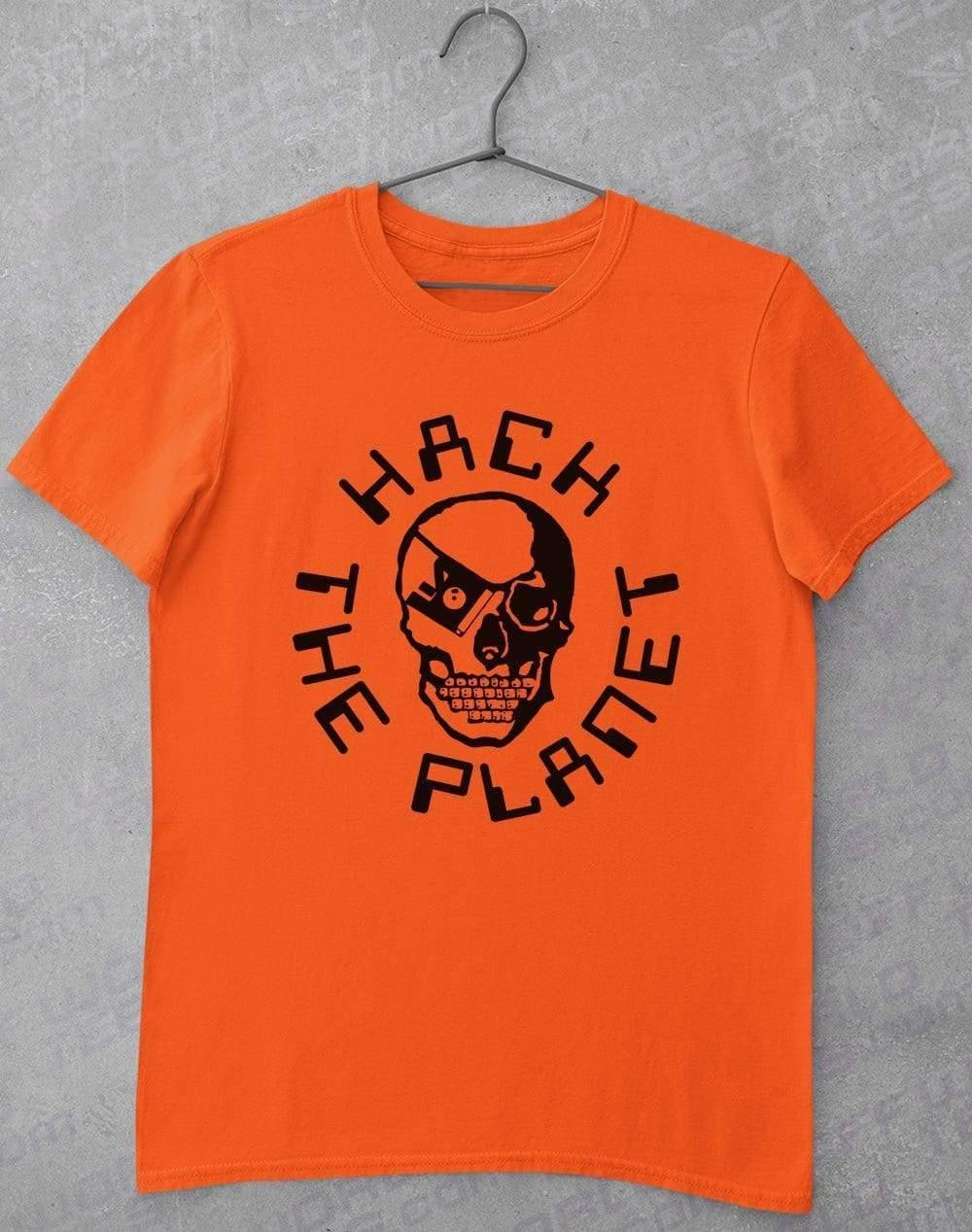 Hack the Planet T-Shirt S / Orange  - Off World Tees