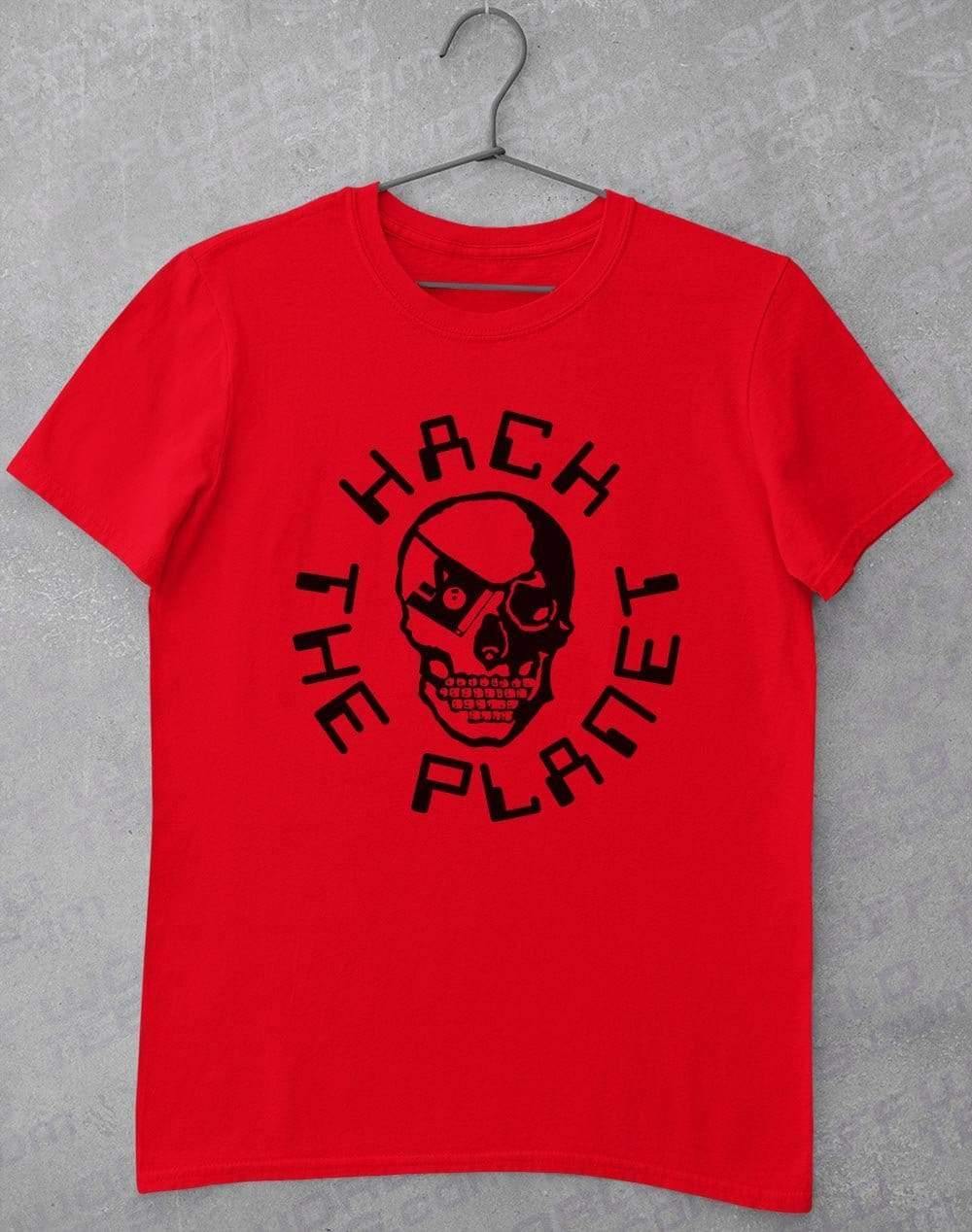 Hack the Planet T-Shirt S / Red  - Off World Tees