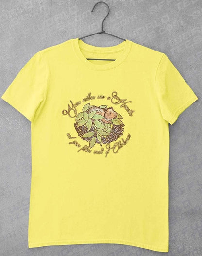 Hamster and Elderberries T-Shirt S / Cornsilk  - Off World Tees