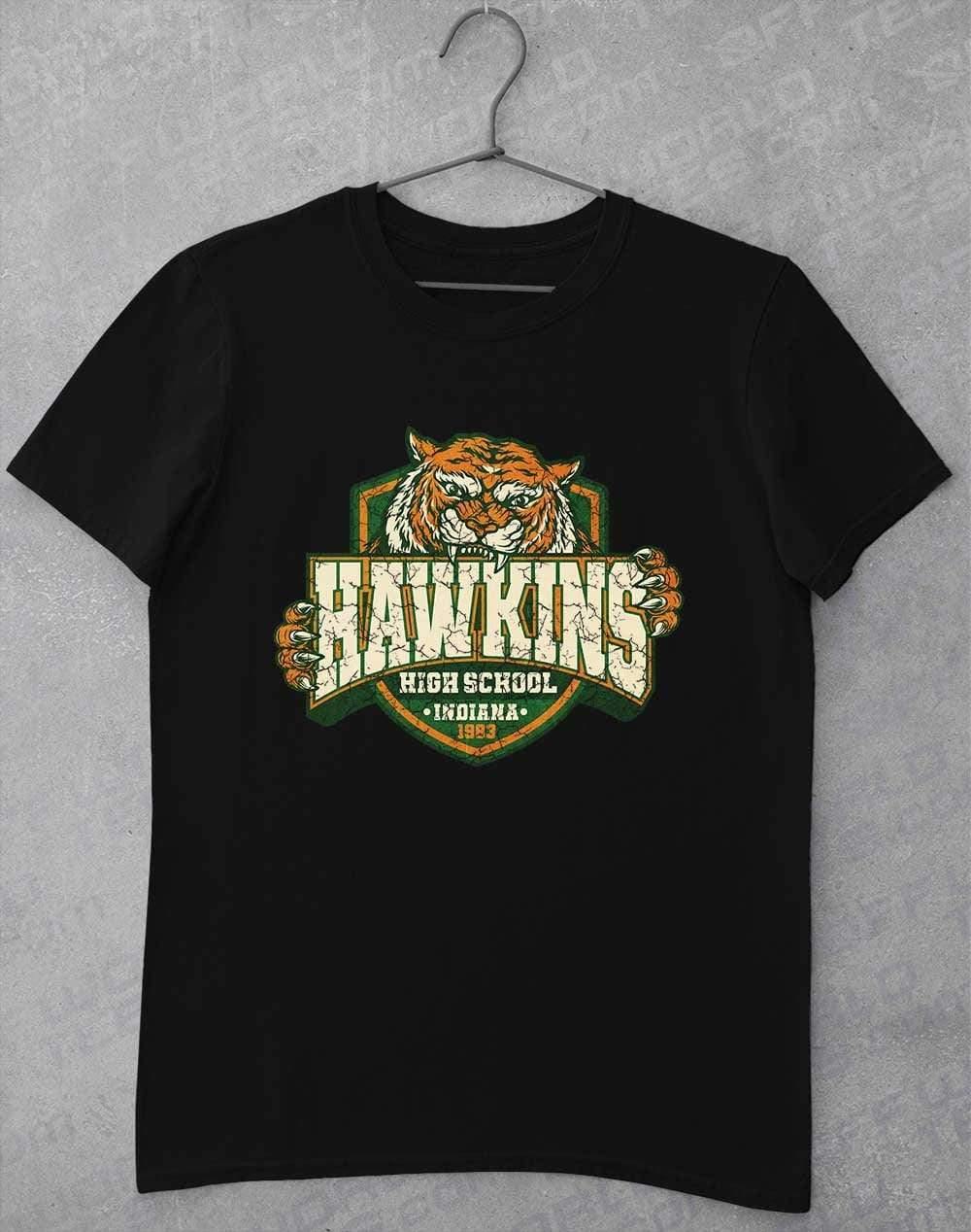 Hawkins High School Tiger Logo T-Shirt S / Black  - Off World Tees