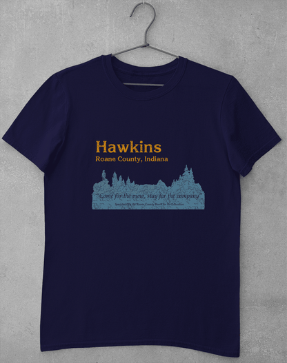 Hawkins Roane County Retro T-Shirt S / Navy  - Off World Tees