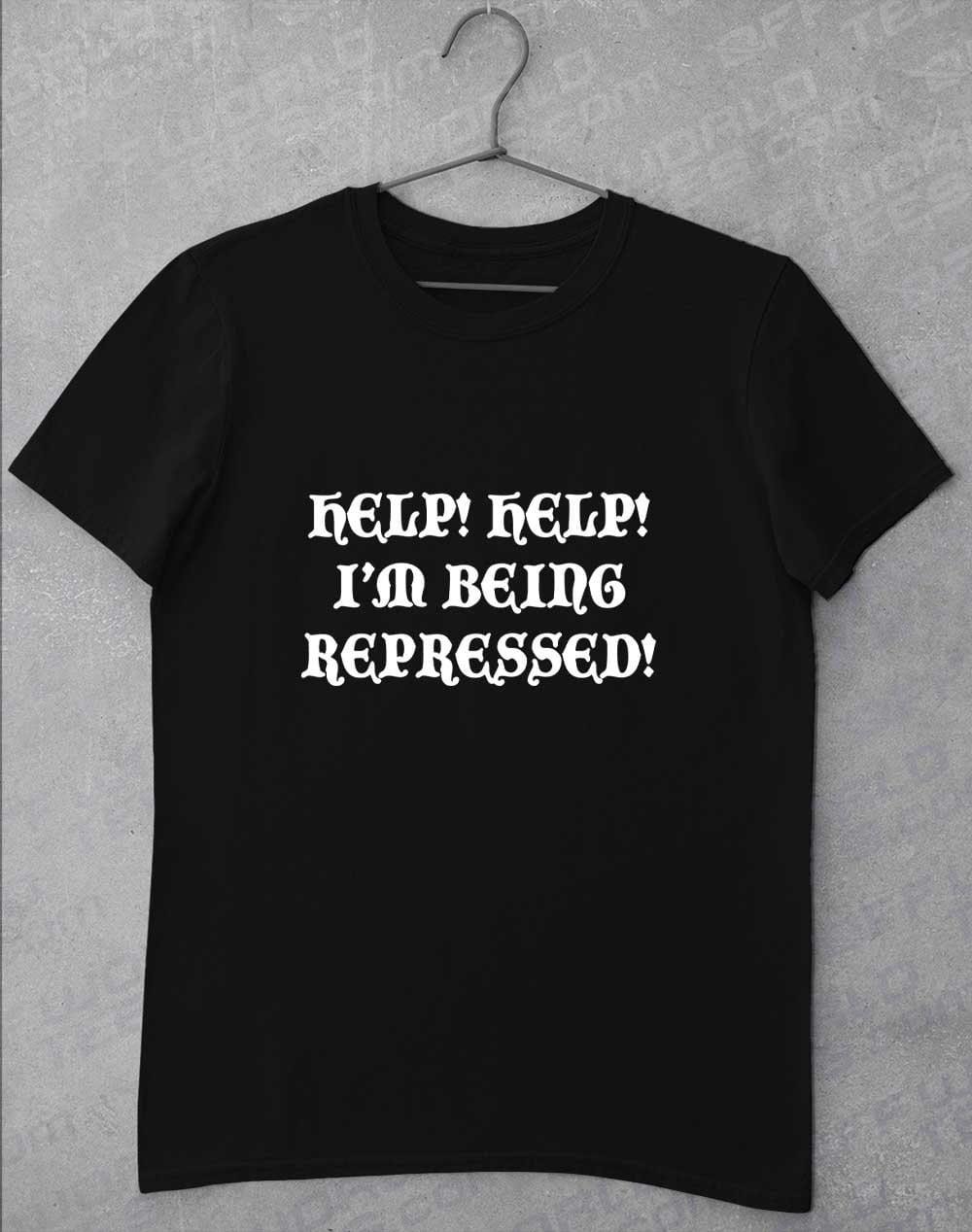 Help I'm Being Repressed T-Shirt S / Black  - Off World Tees