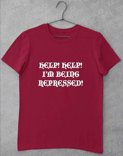 Help I'm Being Repressed T-Shirt S / Cardinal Red  - Off World Tees