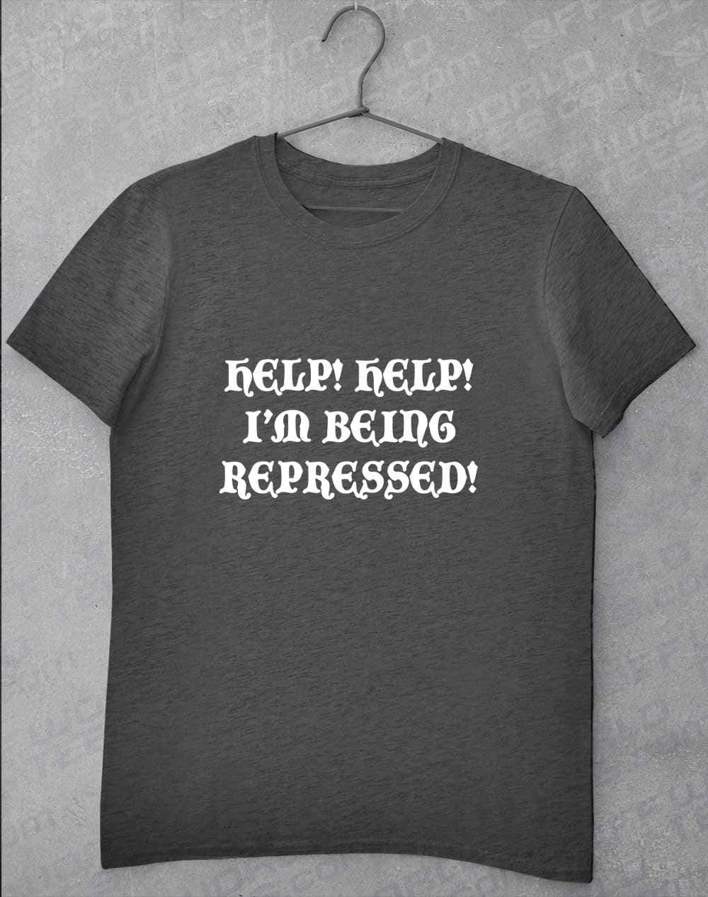Help I'm Being Repressed T-Shirt S / Dark Heather  - Off World Tees