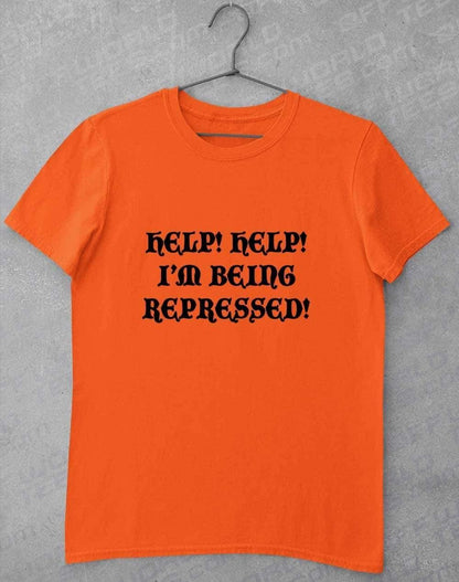 Help I'm Being Repressed T-Shirt S / Orange  - Off World Tees