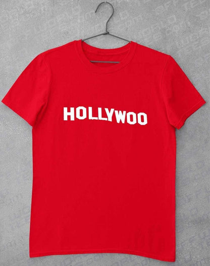 Hollywoo Sign T-Shirt S / Cardinal Red  - Off World Tees