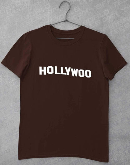 Hollywoo Sign T-Shirt S / Dark Chocolate  - Off World Tees