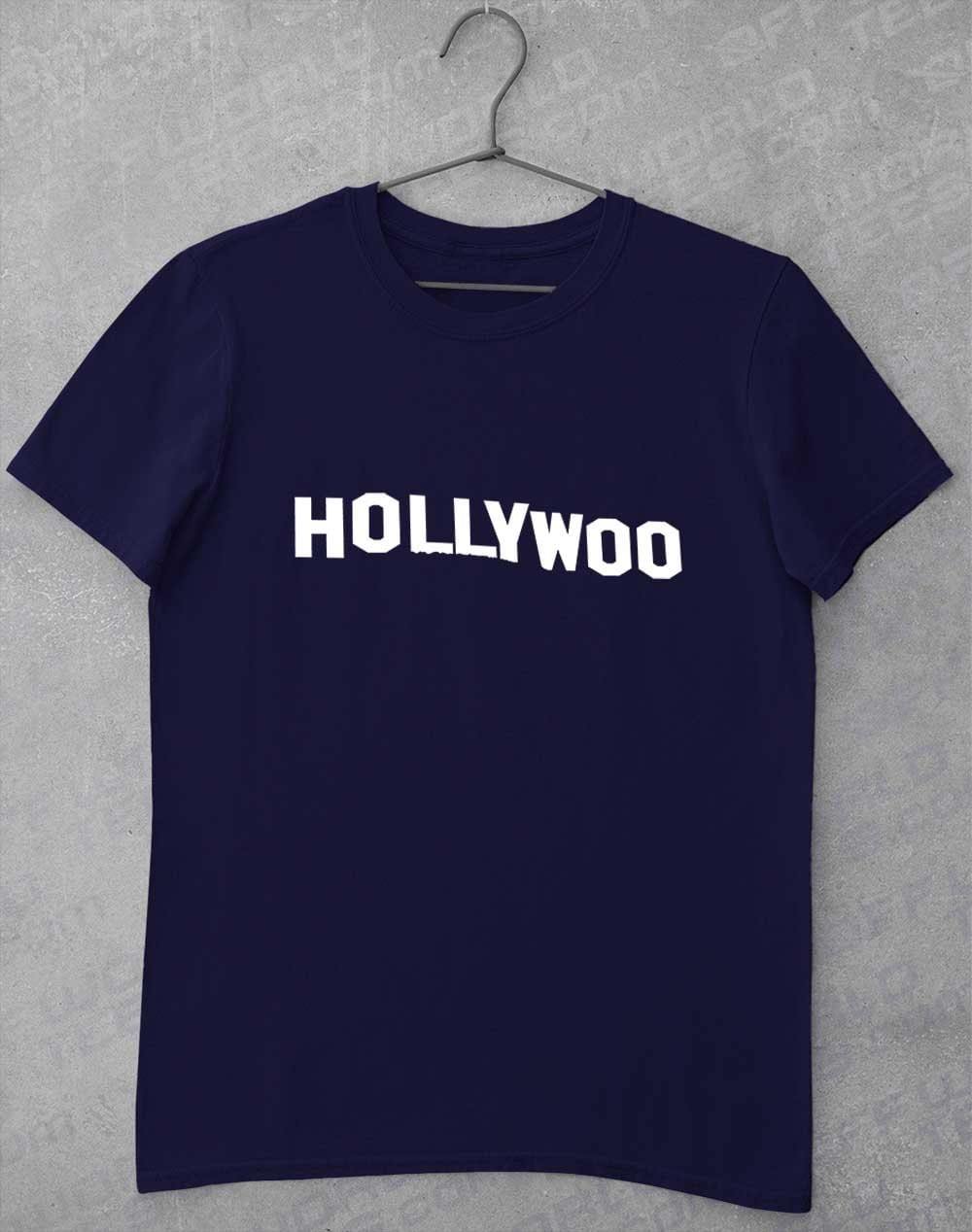 Hollywoo Sign T-Shirt S / Navy  - Off World Tees