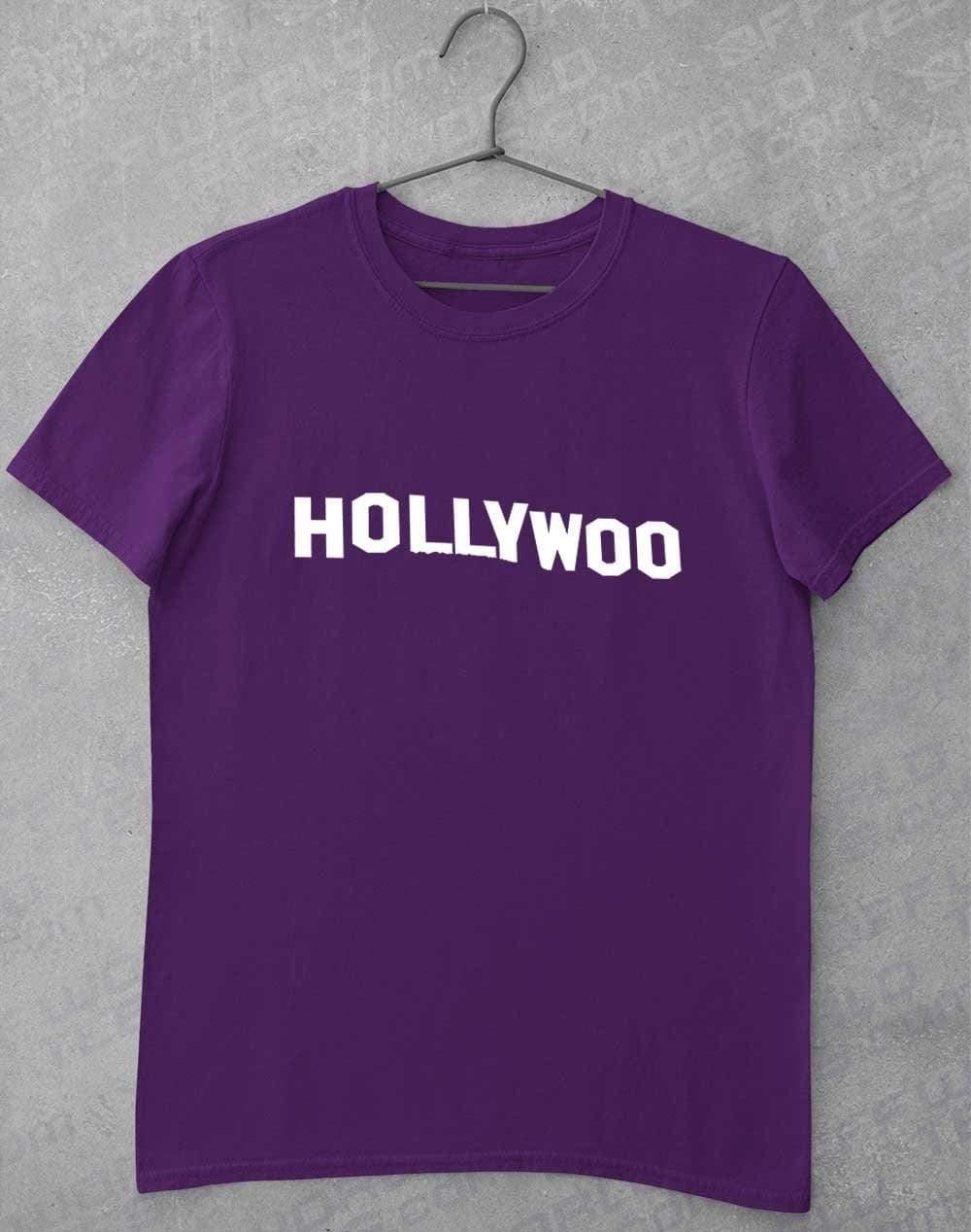 Hollywoo Sign T-Shirt S / Purple  - Off World Tees