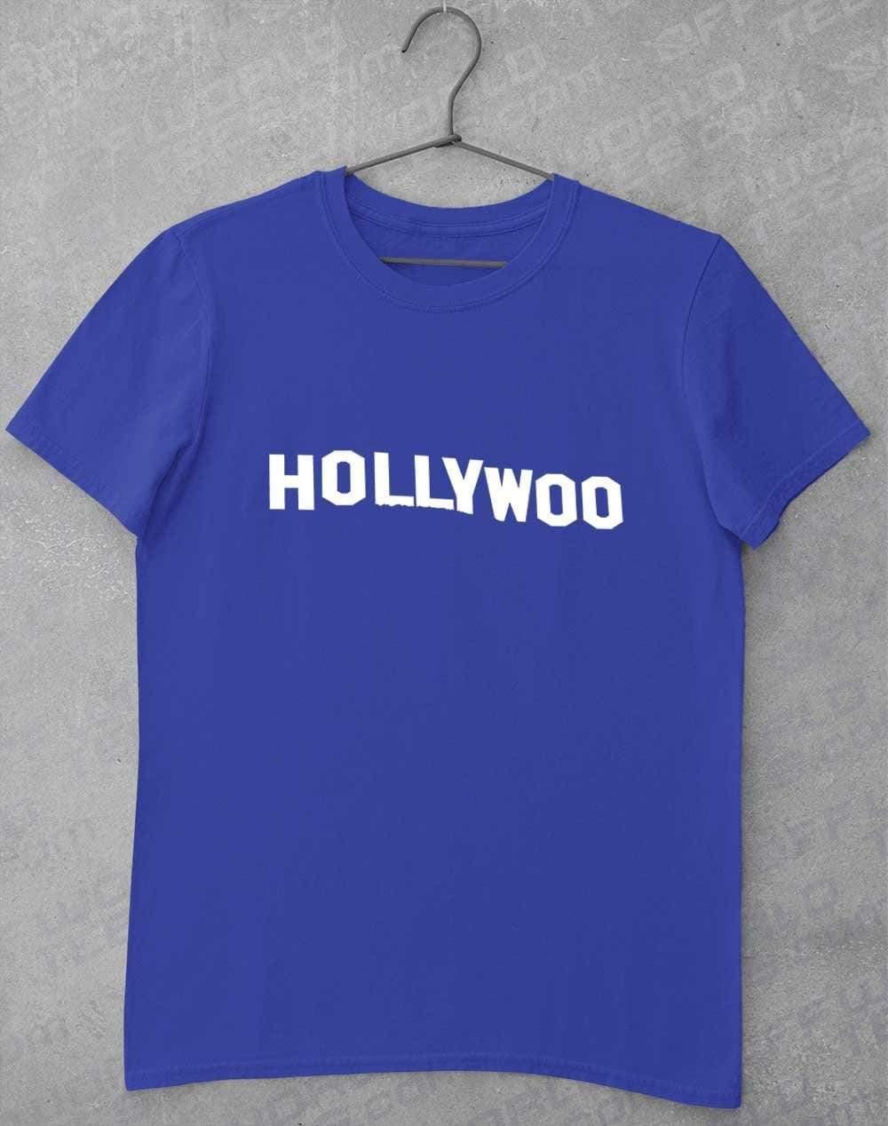Hollywoo Sign T-Shirt S / Royal  - Off World Tees