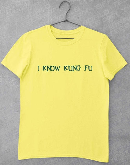 I Know Kung Fu T-Shirt S / Cornsilk  - Off World Tees