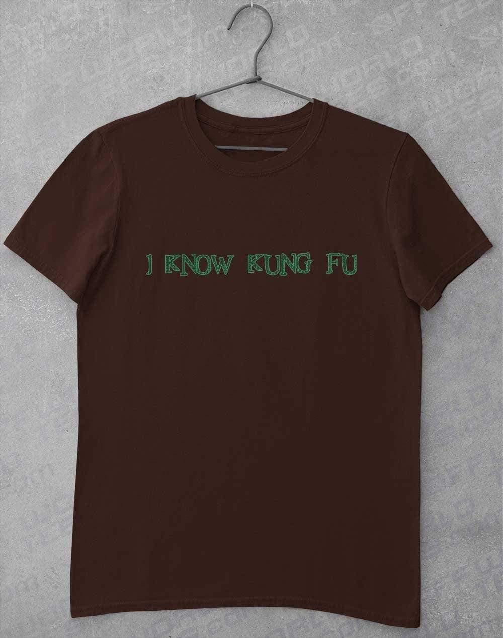 I Know Kung Fu T-Shirt S / Dark Chocolate  - Off World Tees