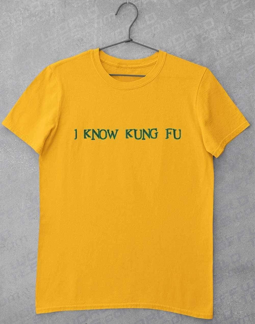 I Know Kung Fu T-Shirt S / Gold  - Off World Tees