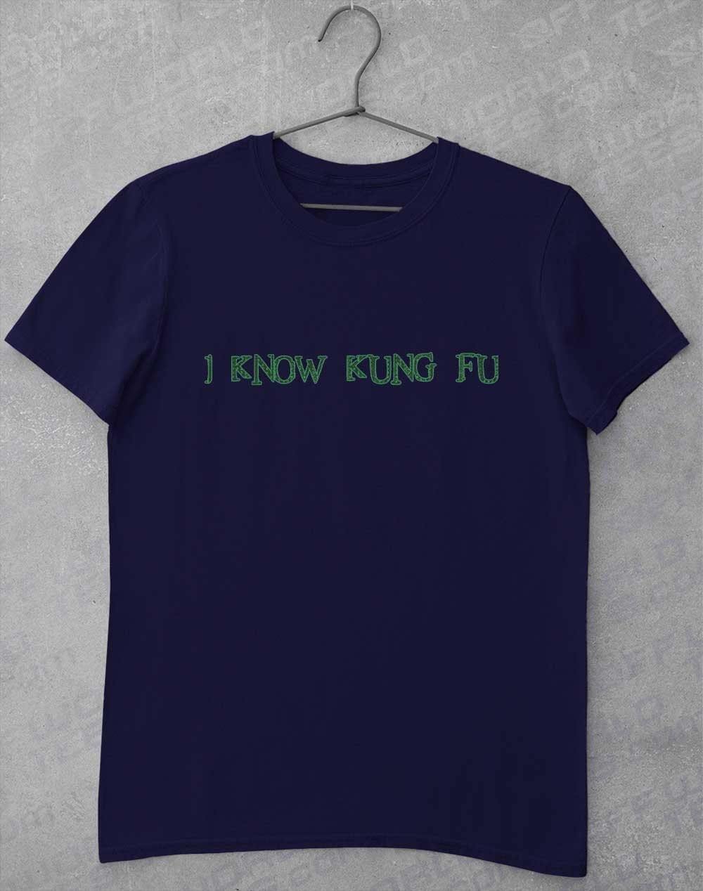 I Know Kung Fu T-Shirt S / Navy  - Off World Tees