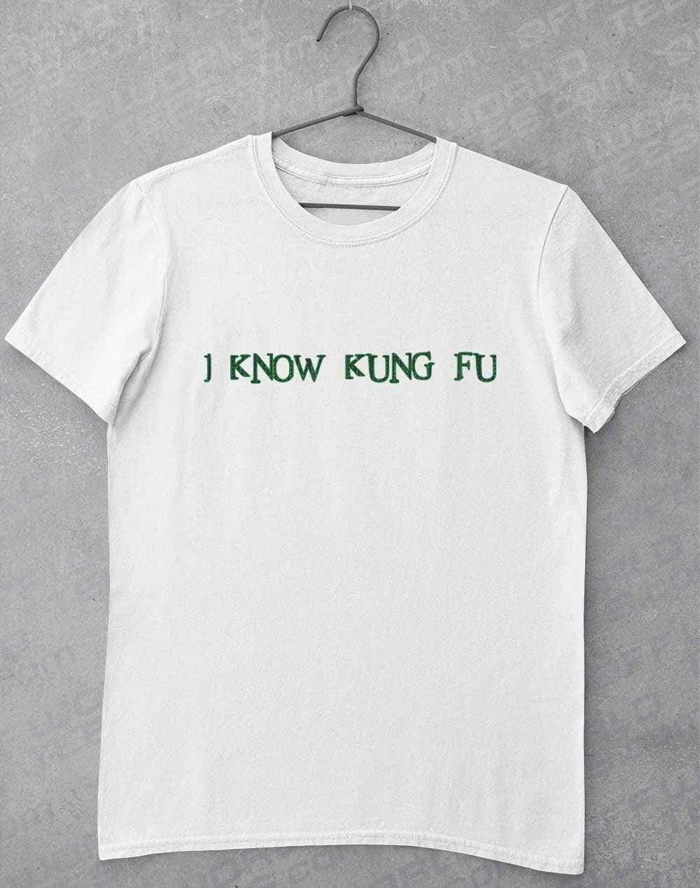 I Know Kung Fu T-Shirt S / White  - Off World Tees