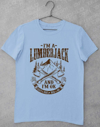 I'm a Lumberjack T-Shirt S / Light Blue  - Off World Tees