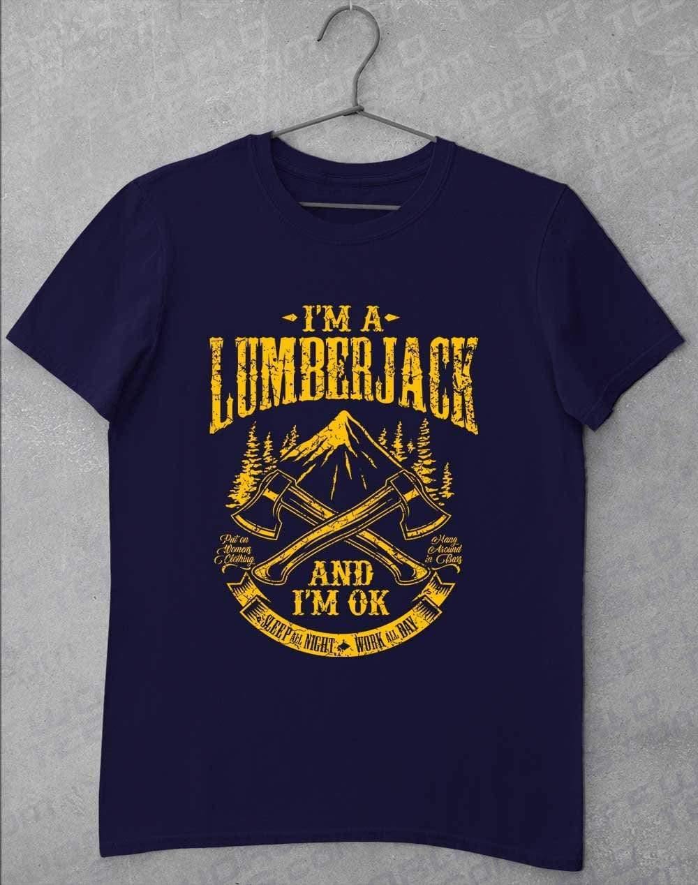 I'm a Lumberjack T-Shirt S / Navy  - Off World Tees
