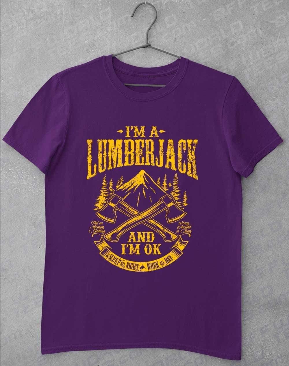 I'm a Lumberjack T-Shirt S / Purple  - Off World Tees