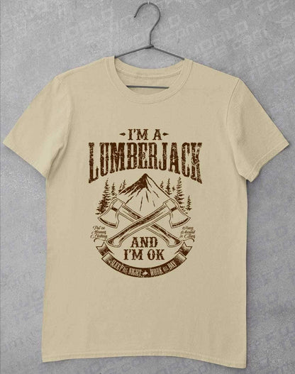 I'm a Lumberjack T-Shirt S / Sand  - Off World Tees
