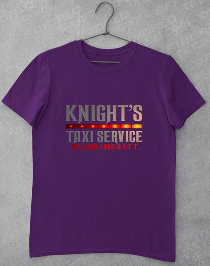 Knight's Taxi Sevice T-Shirt S / Purple  - Off World Tees