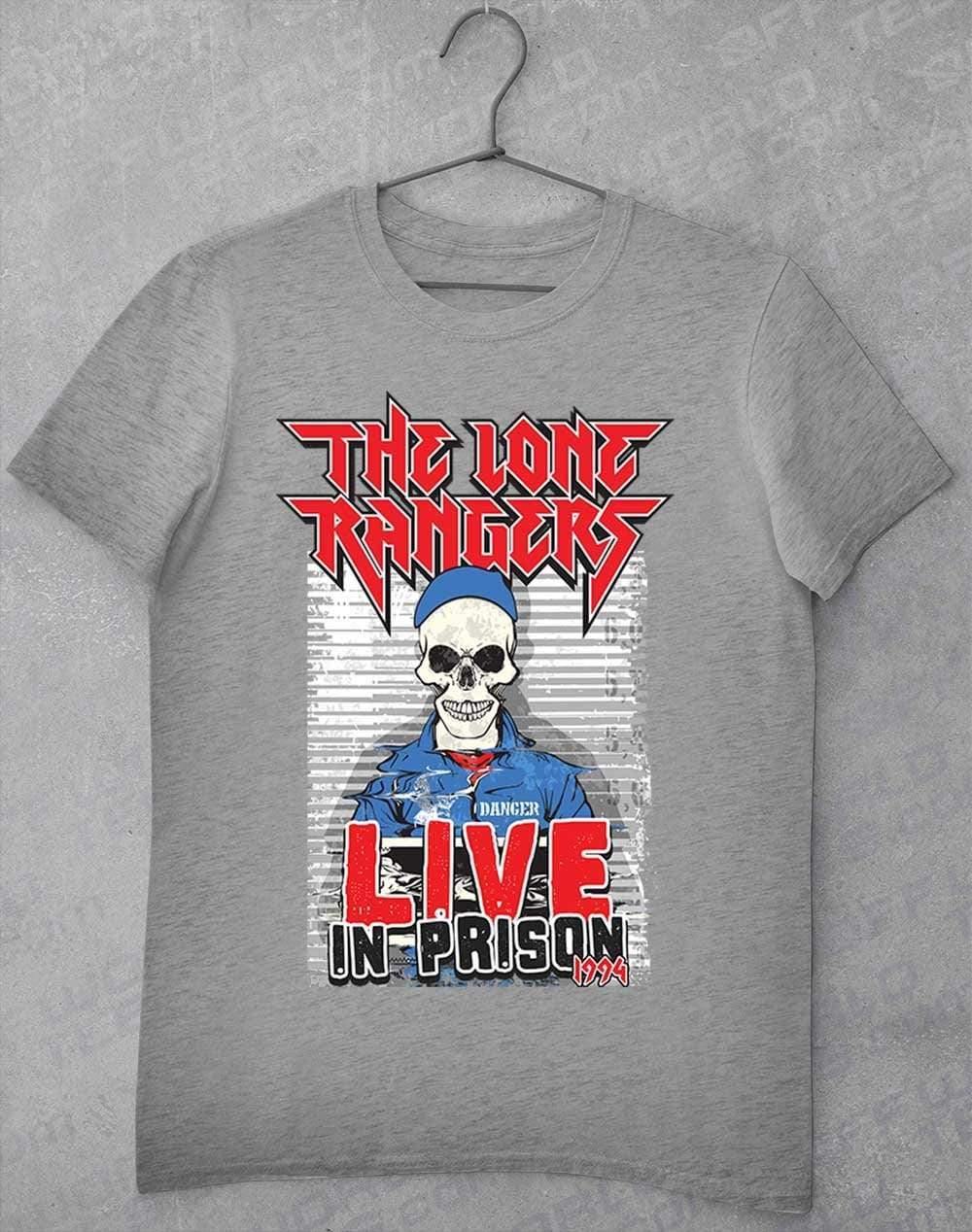 Lone Rangers Live in Prison 1994 T-Shirt S / Heather Grey  - Off World Tees