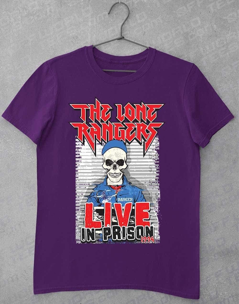 Lone Rangers Live in Prison 1994 T-Shirt S / Purple  - Off World Tees