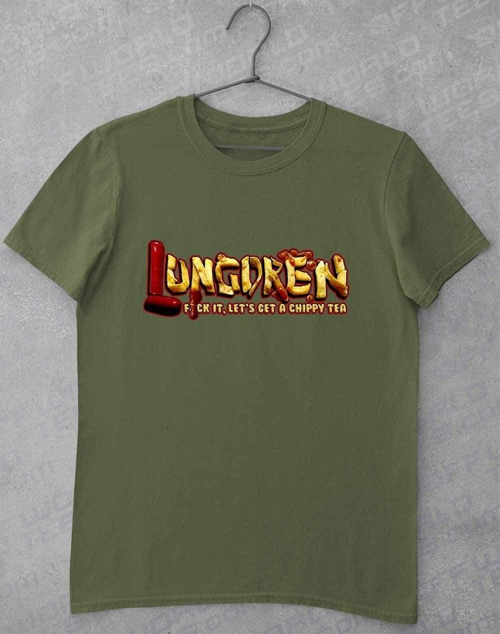 LUNGDREN Chippy Tea - T-Shirt S / Military Green  - Off World Tees