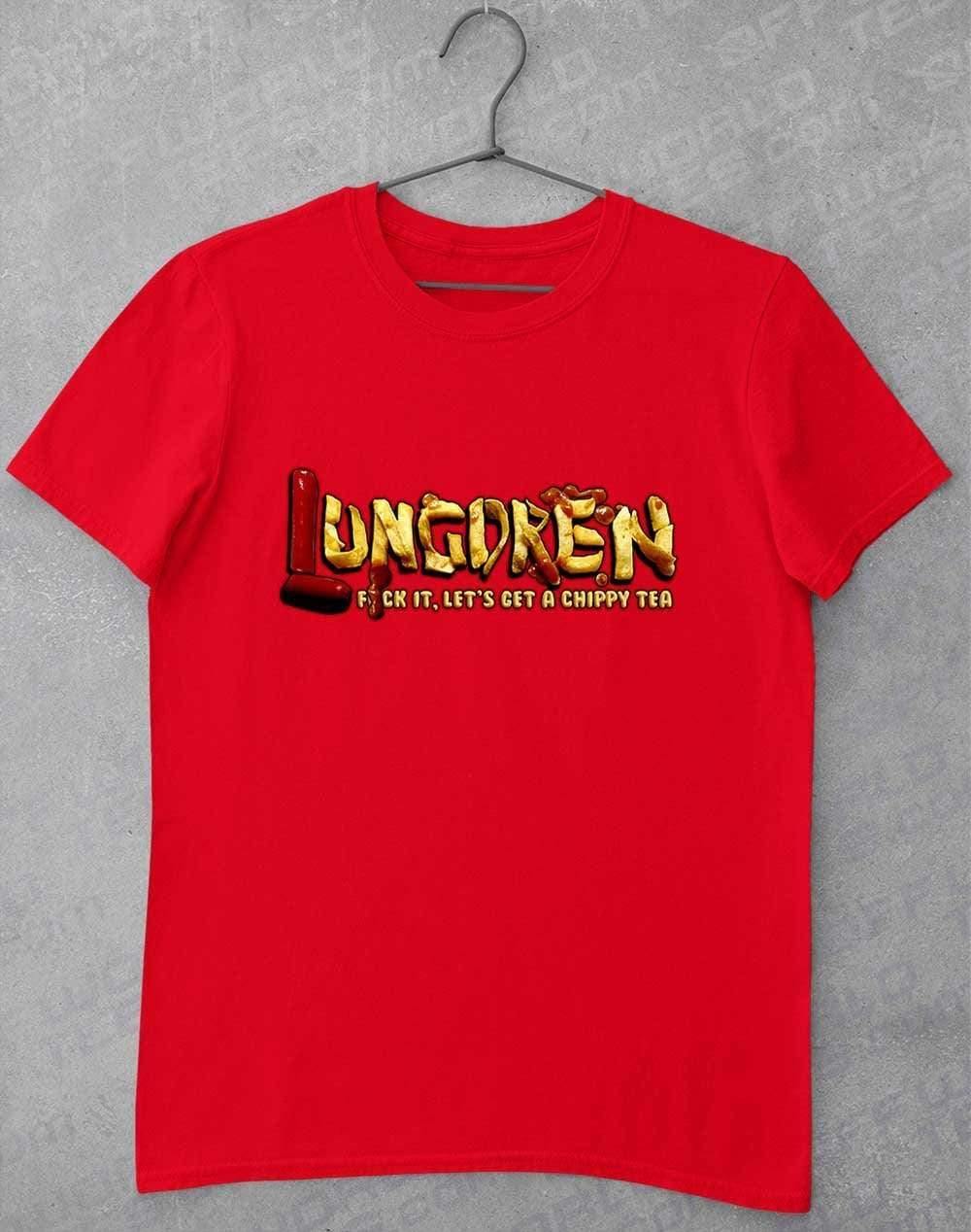 LUNGDREN Chippy Tea - T-Shirt S / Red  - Off World Tees
