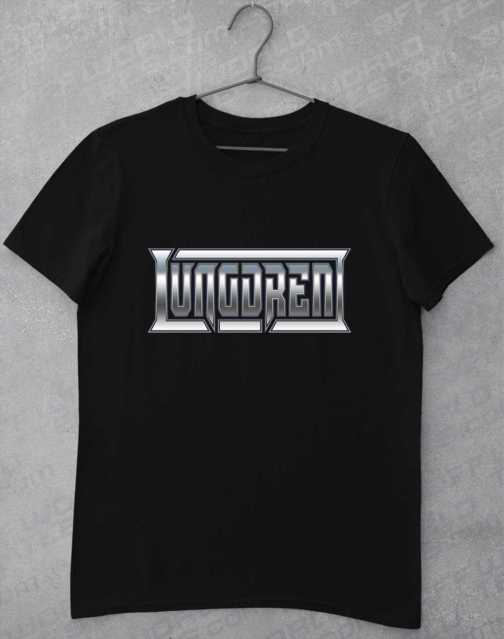 LUNGDREN Chrome Logo - T-Shirt S / Black  - Off World Tees