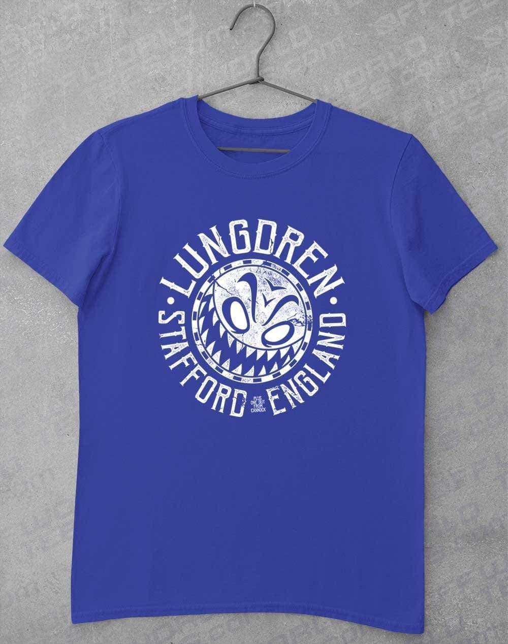 LUNGDREN Stafford Smiley - T-Shirt S / Royal  - Off World Tees