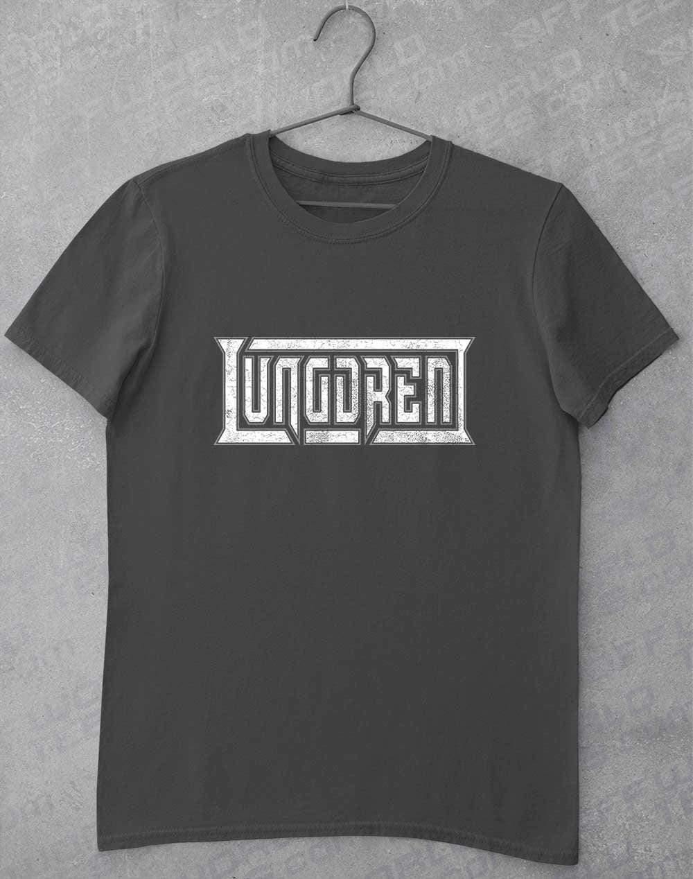LUNGDREN Vintage Logo - T-Shirt S / Charcoal  - Off World Tees
