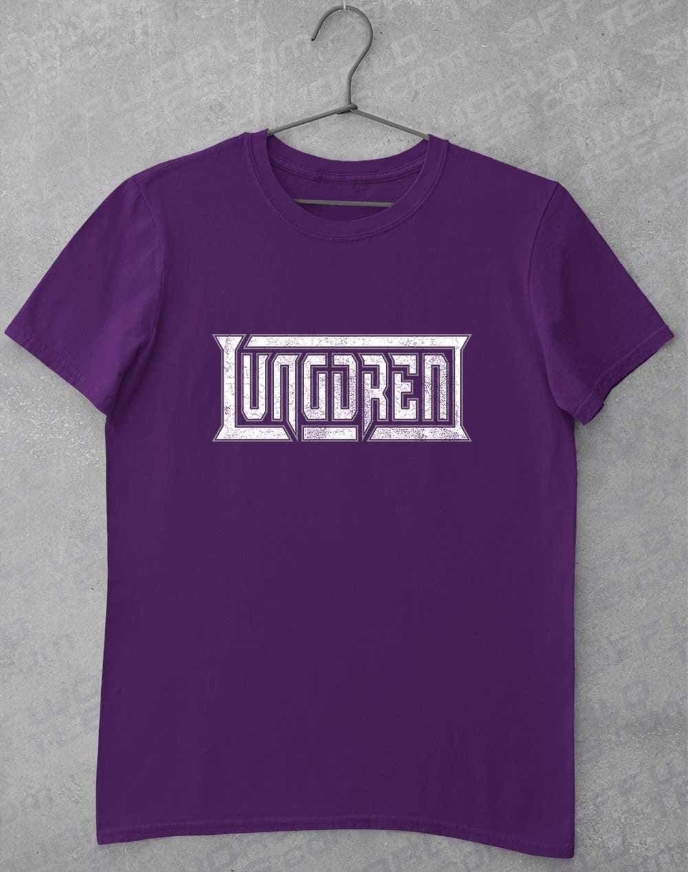 LUNGDREN Vintage Logo - T-Shirt S / Purple  - Off World Tees
