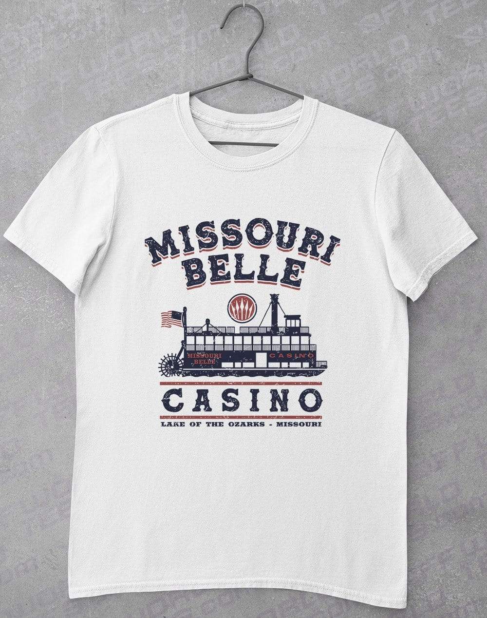 Missouri Belle Casino T-Shirt S / White  - Off World Tees