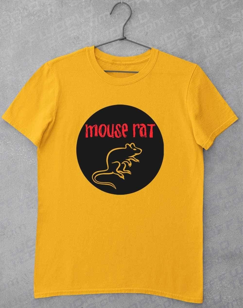 Mouse Rat Round Logo T-Shirt S / Gold  - Off World Tees