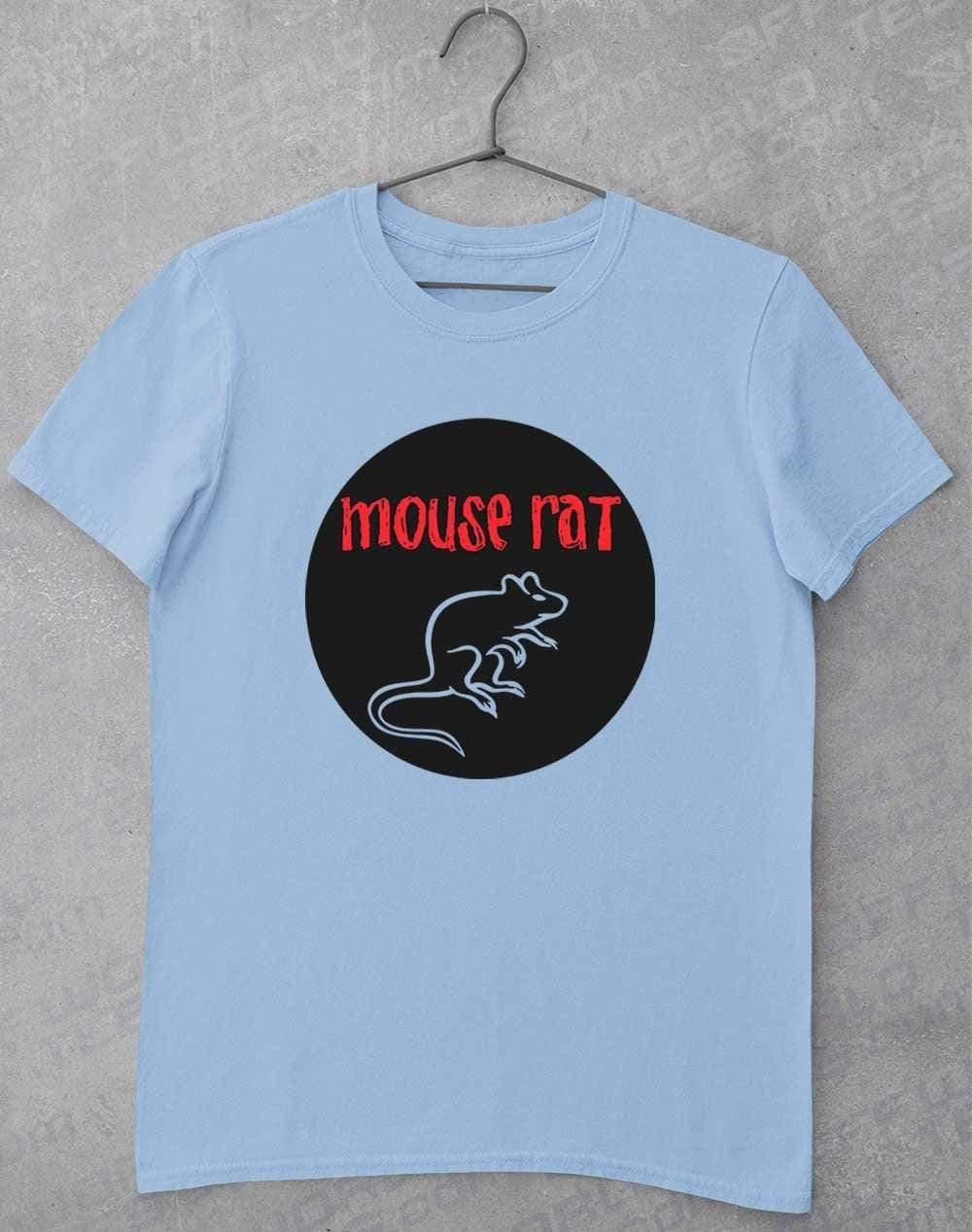 Mouse Rat Round Logo T-Shirt S / Light Blue  - Off World Tees