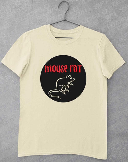 Mouse Rat Round Logo T-Shirt S / Natural  - Off World Tees