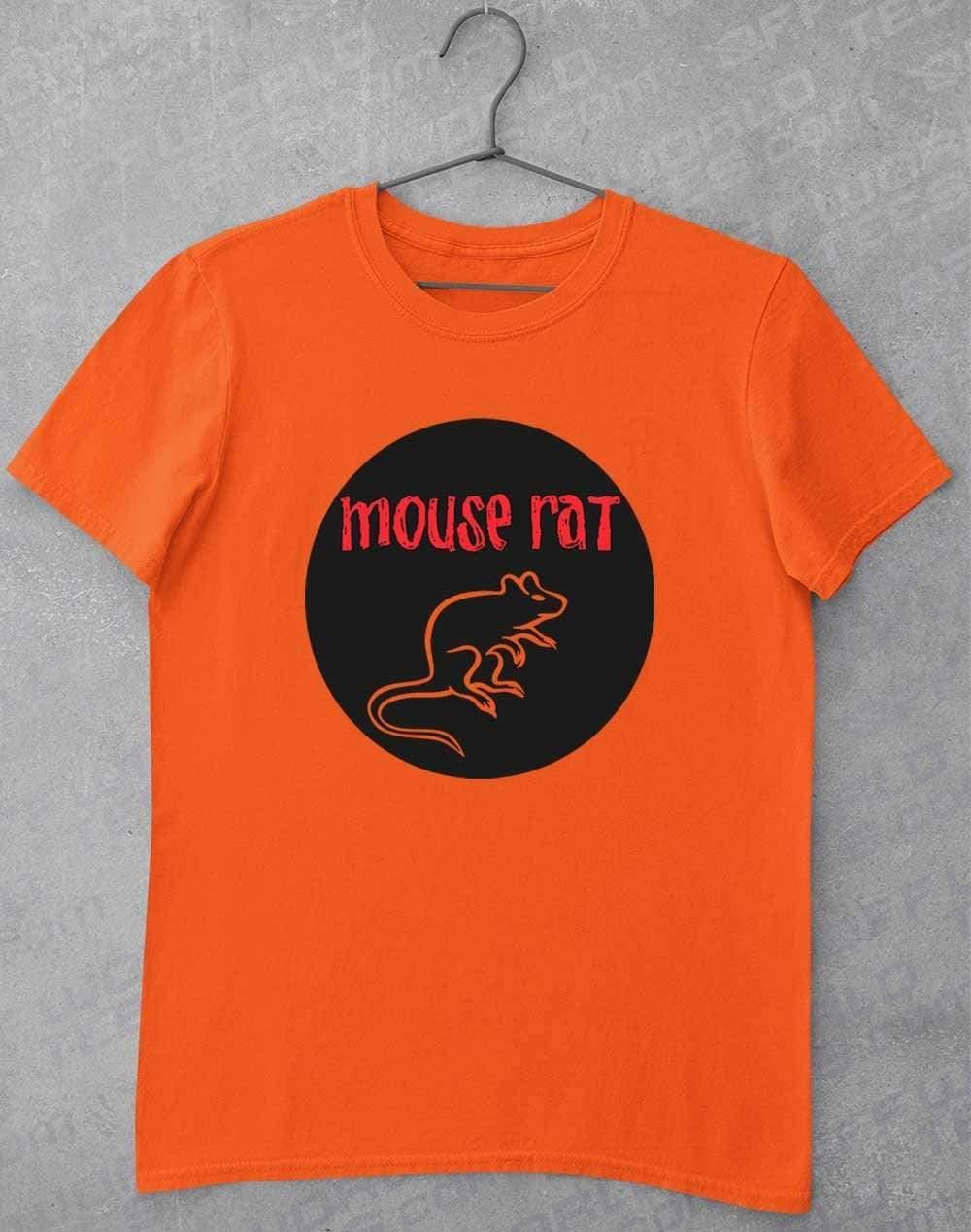 Mouse Rat Round Logo T-Shirt S / Orange  - Off World Tees