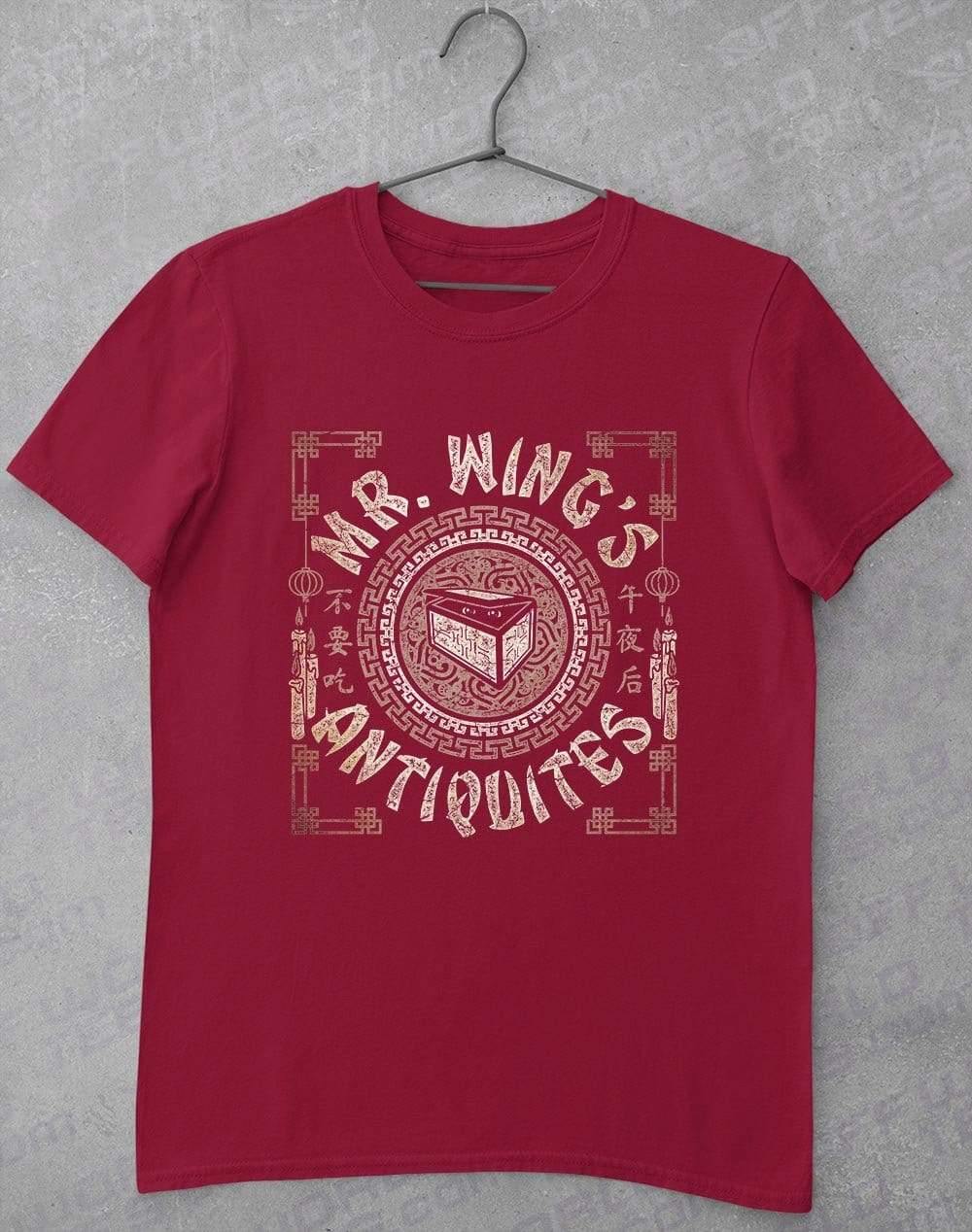 Mr Wing's Antiquites T-Shirt S / Cardinal Red  - Off World Tees