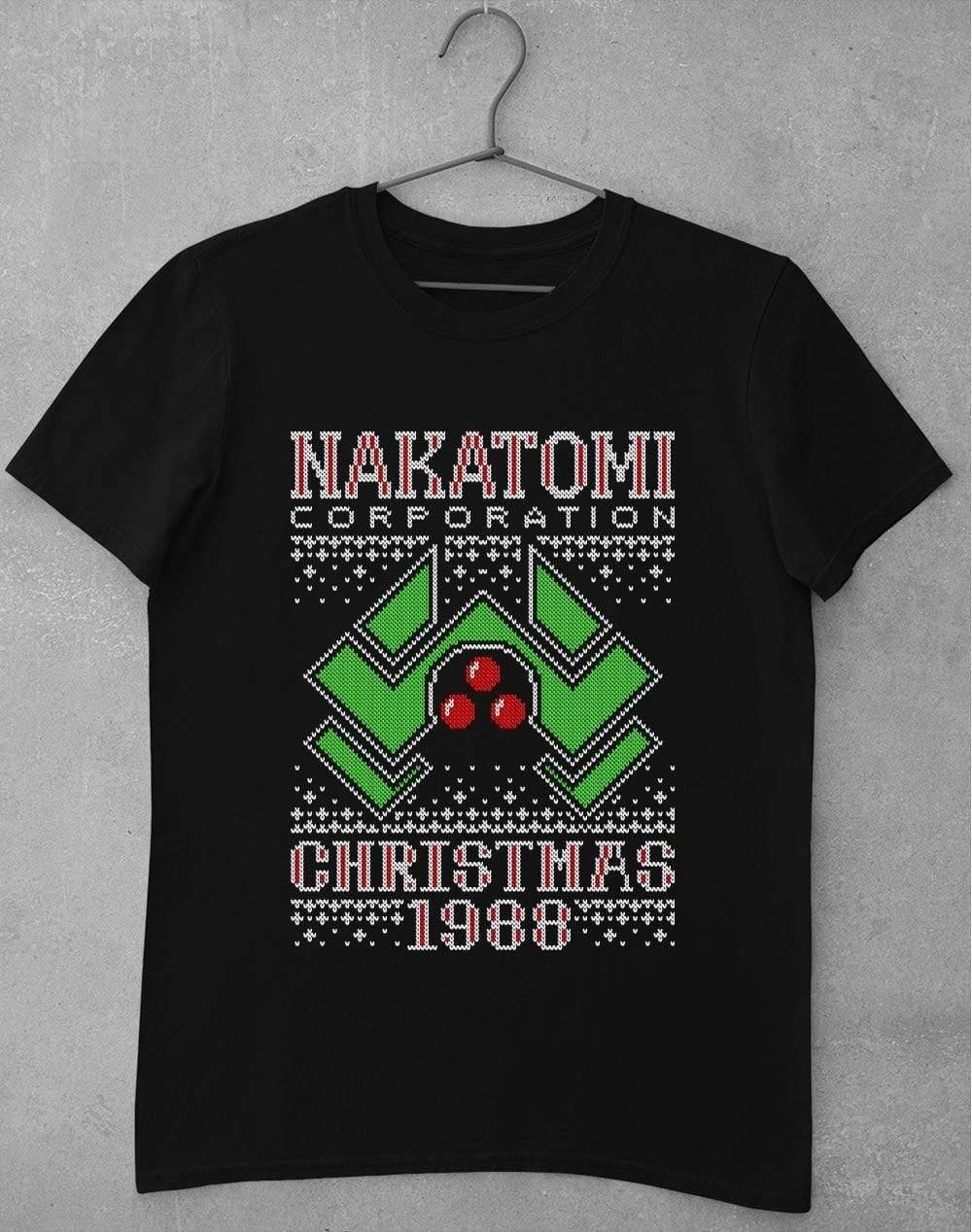 Nakatomi Christmas 1988 Knitted-Look T-Shirt S / Black  - Off World Tees